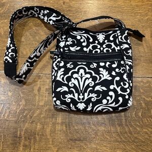 Thirty-One Black and White Crossbody Bag
